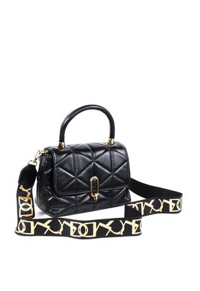 Bolso Tipo Bandolera Color Negro, Para Dama