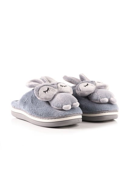 Pantuflas Gris De Mujer Cosmos