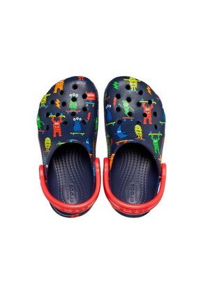 Crocs Niños Classic Easy Icon Clog Zuecos Azul 207592