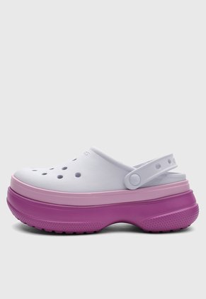 Zuecos Crocs Classic Stacked  Lila