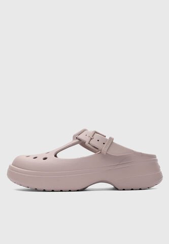 Zuecos Crocs Classic Mary Jane Taupe Crocs