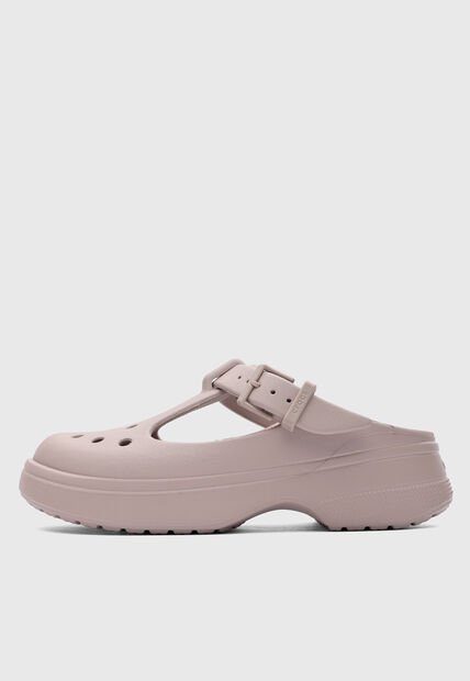 Zuecos Crocs Classic Mary Jane Taupe