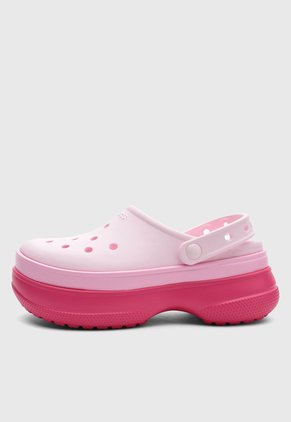 Zuecos Crocs Classic Stacked  Rosa