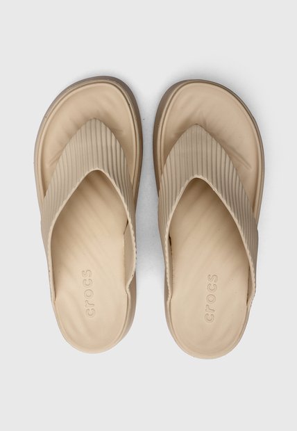 Sandalias Flip Flop Crocs Getaway Groove  Beige