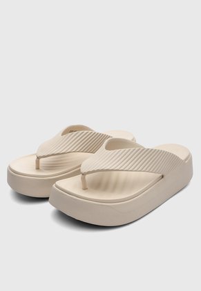 Sandalias Flip Flop Crocs Getaway Groove  Beige