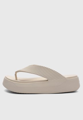 Sandalias Flip Flop Crocs Getaway Groove  Beige