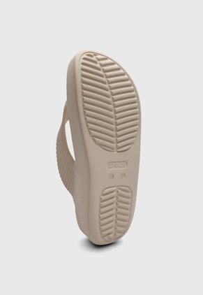 Sandalias Flip Flop Crocs Getaway Groove  Beige