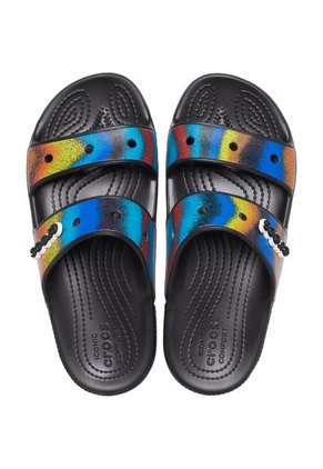 Crocs Hombre Classic Crocs Spray Dye Sandal Sandalias Negro 208055
