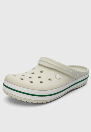 Zuecos Crocs Linen Marfil