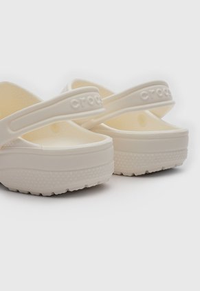 Zuecos Lifestyle Crocs Classic Glow Marfil