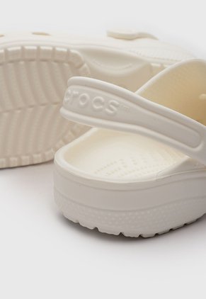 Zuecos Lifestyle Crocs Classic Glow Marfil
