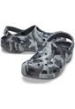 Crocs Hombre  Classic Printed Camo Clog Zuecos Gris 206454 de Crocs