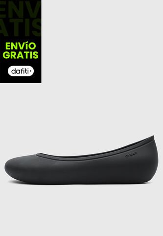 Baletas Lifestyle Crocs Brooklyn Flat Negro Crocs