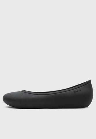 Baletas Lifestyle Crocs Brooklyn Flat Negro Crocs