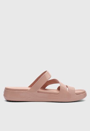 Sandalias Crocs Getaway Patent Strappy  Nude