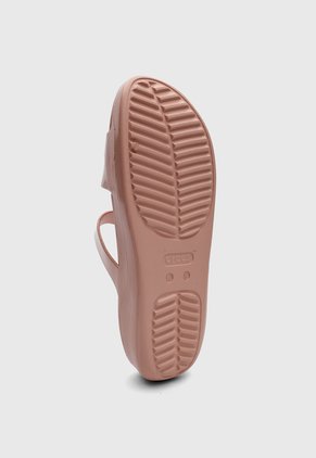 Sandalias Crocs Getaway Patent Strappy  Nude