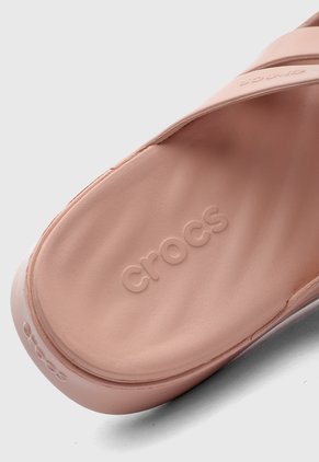 Sandalias Crocs Getaway Patent Strappy  Nude