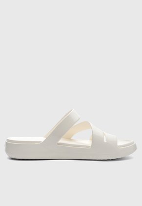 Sandalias Crocs Getaway Patent Strappy Marfil