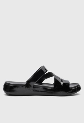 Sandalias Crocs Getaway Patent Strappy  Negro