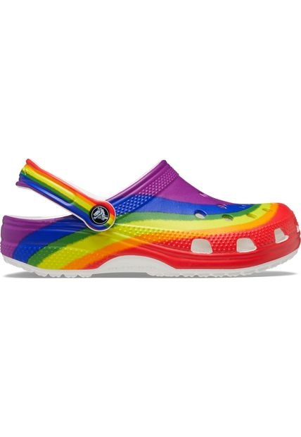 Crocs Unisexo  Classic Rainbow Dye Clog Zuecos Multicolor 208106