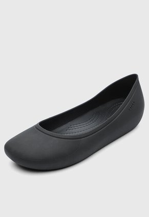 Baletas Crocs Brooklyn Flat Negro