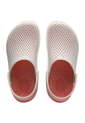 Playera Blanco-Palo Rosa-Coral Crocs