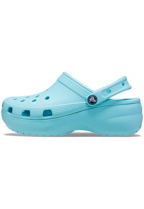 Crocs Mujer  Classic Platform Clog Zuecos Azul 206750