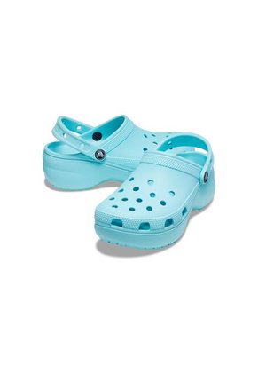 Crocs Mujer  Classic Platform Clog Zuecos Azul 206750