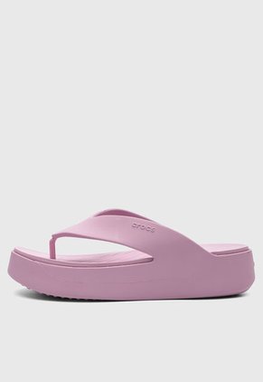 Sandalias Flip Flop Crocs Getaway Platform Rosa