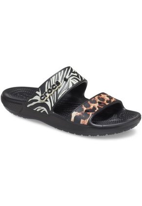 Crocs Unisexo  Classic Crocs Animal Remix Sandal Sandalias Negro 207847