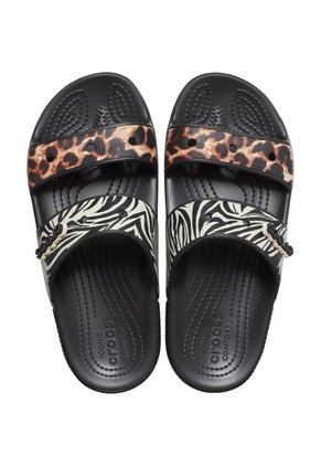 Crocs Unisexo  Classic Crocs Animal Remix Sandal Sandalias Negro 207847