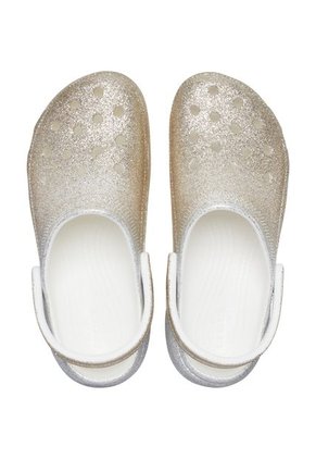 Crocs Mujer Classic Platform Ombre Glitter Clog Zuecos Multicolor 207933