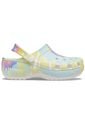 Crocs Mujer  Classic Platform Tie Dye Graphic Clog Zuecos Multicolor 207151 de Crocs