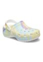 Crocs Mujer  Classic Platform Tie Dye Graphic Clog Zuecos Multicolor 207151 de Crocs