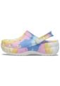Crocs Mujer  Classic Platform Tie Dye Graphic Clog Zuecos Multicolor 207151 de Crocs