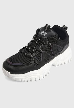 Tenis Lifestyle Negro-Blanco-Tornasol CROSBY
