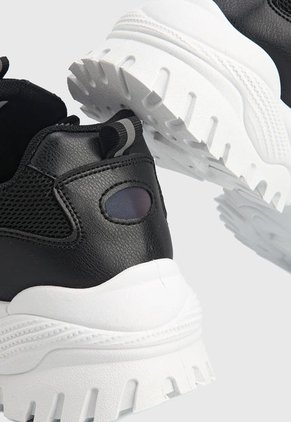 Tenis Lifestyle Negro-Blanco-Tornasol CROSBY