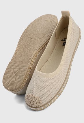Alpargata Beigé-Blanco CROSBY