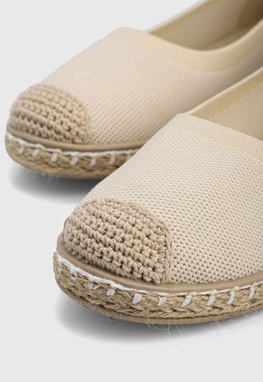 Alpargata Beigé-Blanco CROSBY