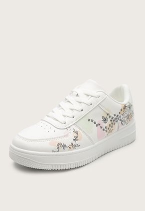 Tenis Lifestyle Blanco-Multicolor Crosby