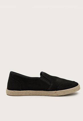 Alpargata Negro-Caqui CROSBY