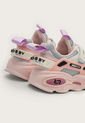 Tenis Lifestyle Beige-Rosa-Lila Crosby Kids de CROSBY