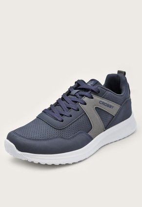 Tenis Lifestyle Azul Navy-Gris-Blanco CROSBY
