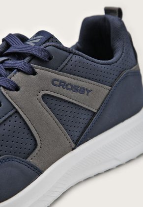 Tenis Lifestyle Azul Navy-Gris-Blanco CROSBY