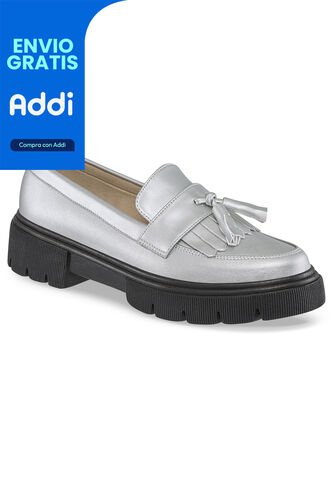 Mocasines Griselda Plata Para Mujer Croydon Croydon