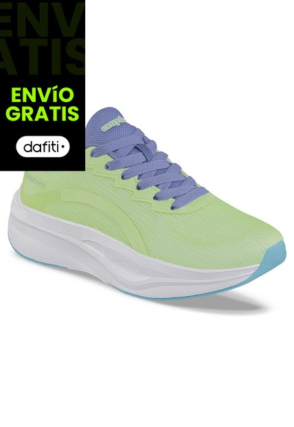 Tenis Running Facod Verde Croydon Para Mujer