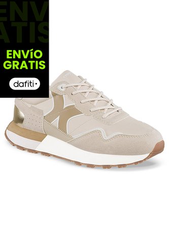 Tenis Urbanos Terniza Beige-Beige Croydon Para Mujer Croydon
