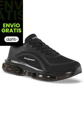 Tenis Running Lumo Negro-Negro Croydon Para Mujer Croydon