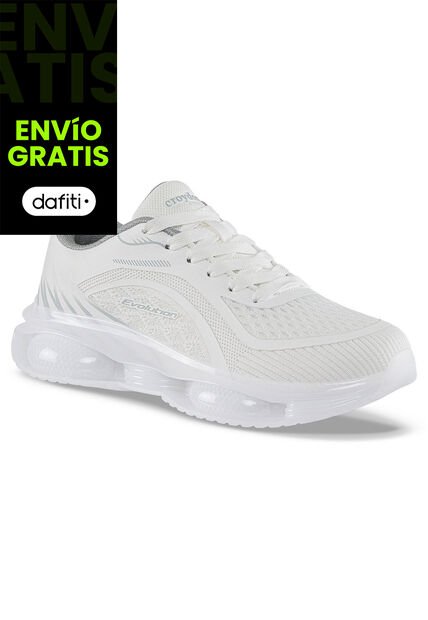Tenis Running Lumo Blanco-Blanco Croydon Para Mujer