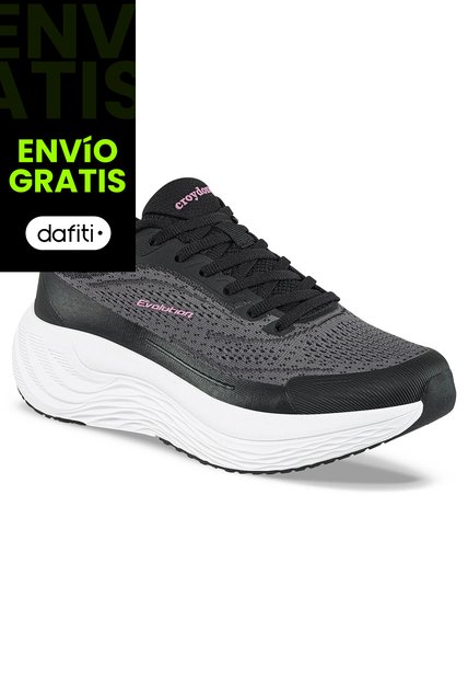 Tenis Running Zapi Negro Croydon Para Mujer